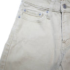 LEVI'S 510 Mens Slim Skinny Beige Cotton Denim Medium Wash W28 L32 Zip Pockets