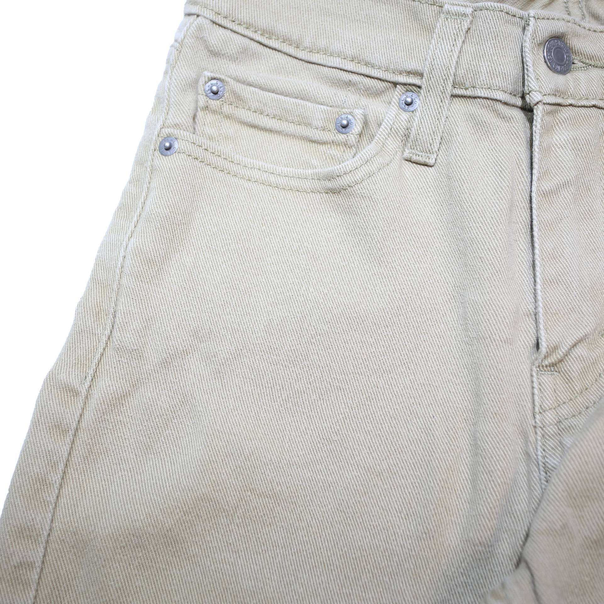 LEVI'S 510 Mens Slim Skinny Beige Cotton Denim Medium Wash W28 L32 Zip Pockets