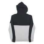 UMBRO Boys Black & Grey Cotton Blend Hoodie XL Colourblock Pullover Casual