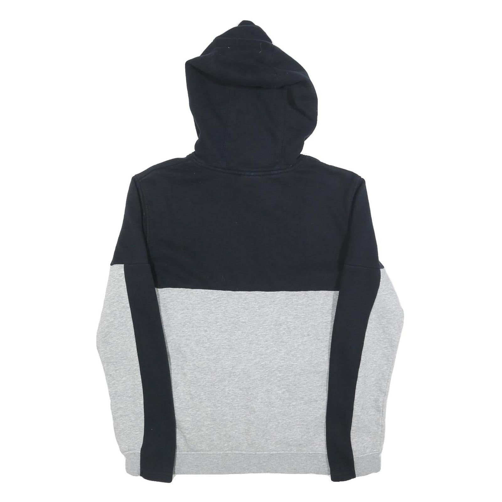 UMBRO Boys Black & Grey Cotton Blend Hoodie XL Colourblock Pullover Casual