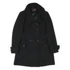 MISS SIXTY Y2K Womens Black Jacket M Cotton Blend Double Breasted Button Closure