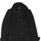 MISS SIXTY Y2K Womens Black Jacket M Cotton Blend Double Breasted Button Closure