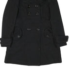 MISS SIXTY Y2K Womens Black Jacket M Cotton Blend Double Breasted Button Closure