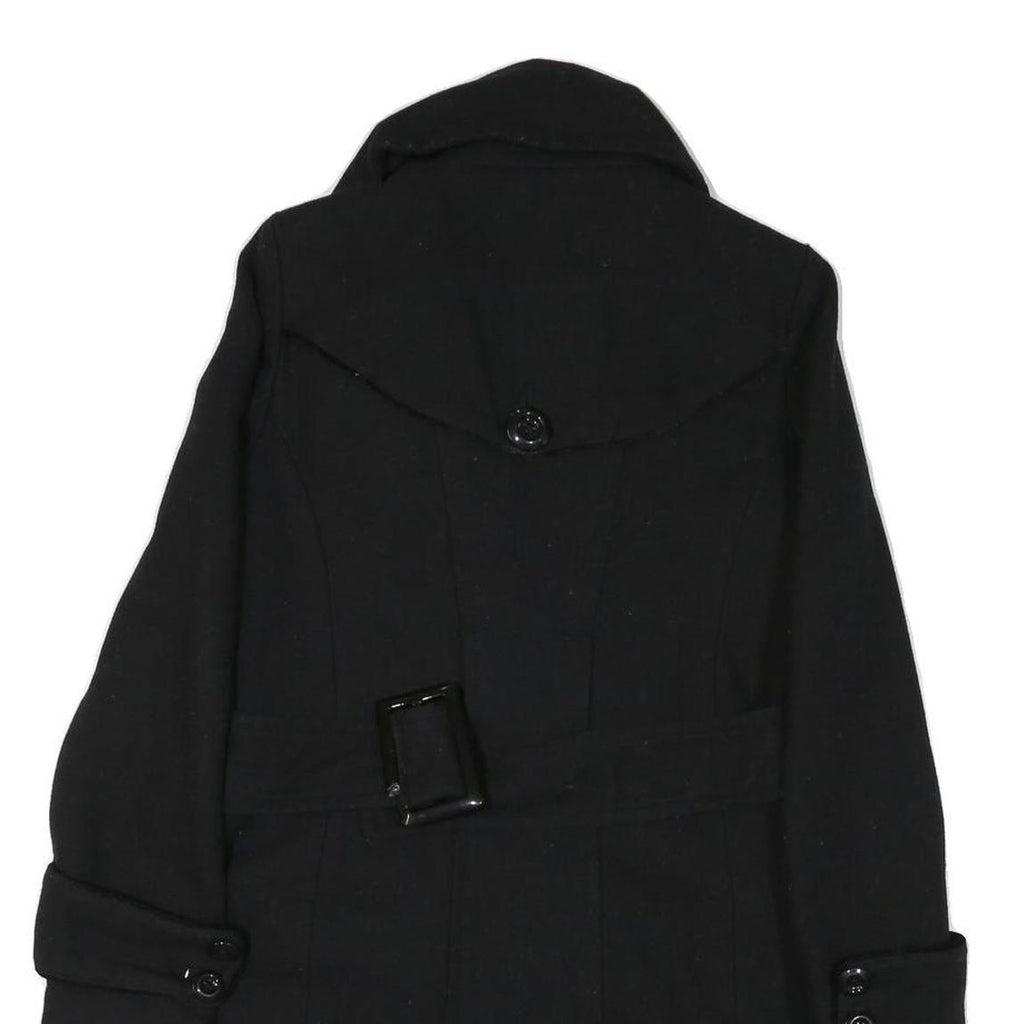 MISS SIXTY Y2K Womens Black Jacket M Cotton Blend Double Breasted Button Closure