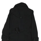 MISS SIXTY Y2K Womens Black Jacket M Cotton Blend Double Breasted Button Closure