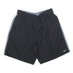 NIKE Mens Black & Grey Sports Shorts XL W32 Dri-FIT Polyester Lightweight