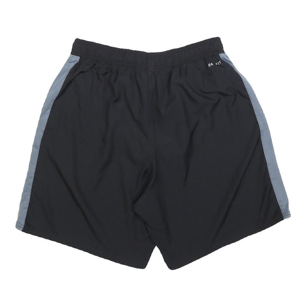 NIKE Mens Black & Grey Sports Shorts XL W32 Dri-FIT Polyester Lightweight