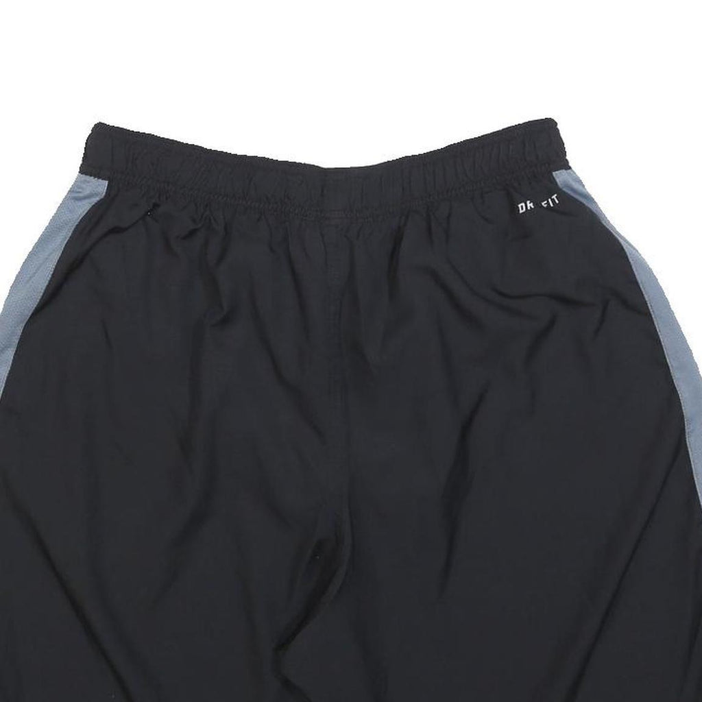 NIKE Mens Black & Grey Sports Shorts XL W32 Dri-FIT Polyester Lightweight