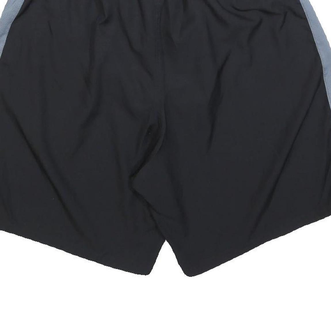 NIKE Mens Black & Grey Sports Shorts XL W32 Dri-FIT Polyester Lightweight