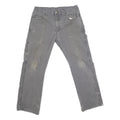 DICKIES Mens Grey Regular Fit Straight Denim Jeans Cotton Blend W33 L27 Workwear