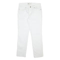 LEVI'S Womens Jeans White Slim Skinny Denim W31 L32 Cotton Blend Zip