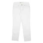 LEVI'S Womens Jeans White Slim Skinny Denim W31 L32 Cotton Blend Zip