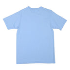 CHAMPION Mens Blue Graphic T-Shirt L Short Sleeve Crew Neck Logo