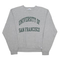 RUSSELL ATHLETIC Mens Grey University Of San Francisco Crew Neck S Cotton