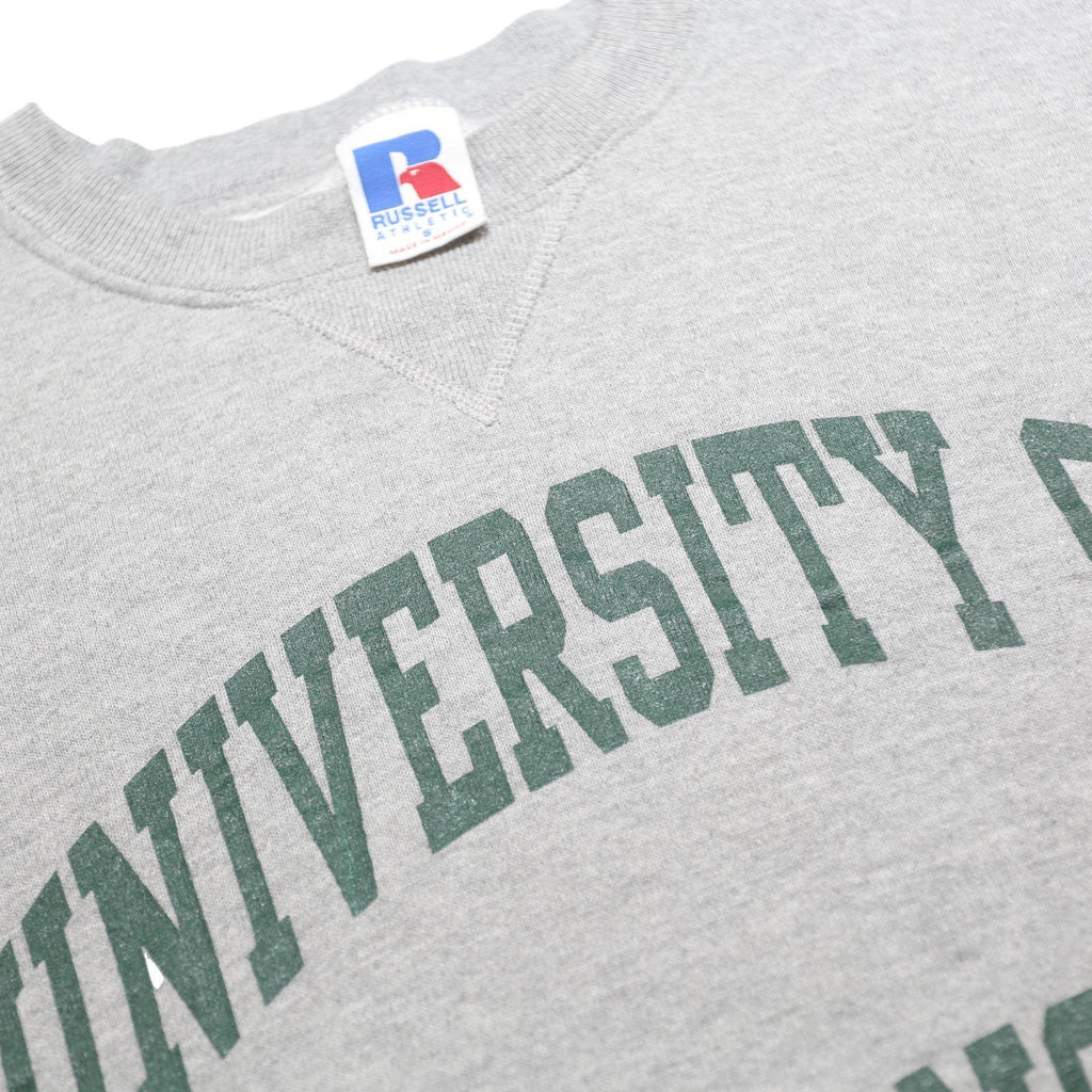 RUSSELL ATHLETIC Mens Grey University Of San Francisco Crew Neck S Cotton