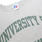 RUSSELL ATHLETIC Mens Grey University Of San Francisco Crew Neck S Cotton