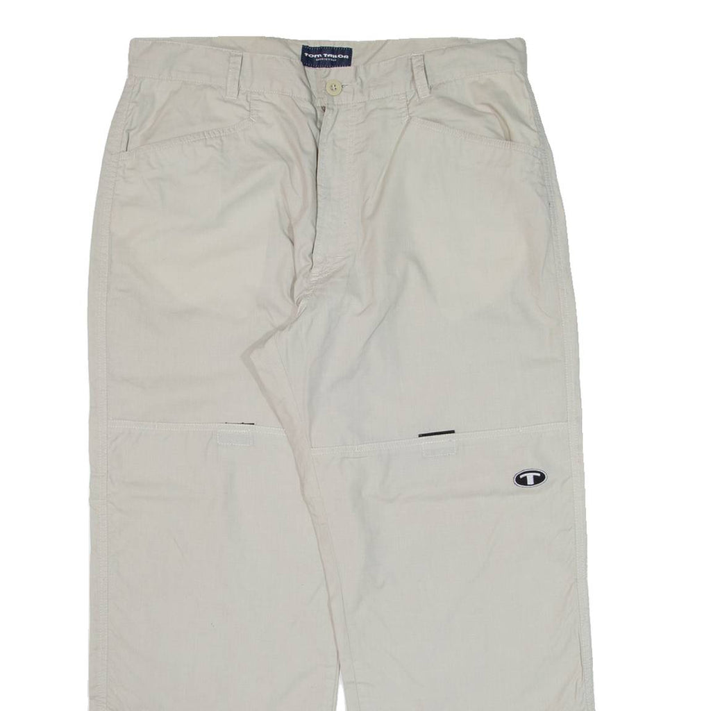 TOM TAILOR Mens Trousers Grey Loose Straight W36 L27