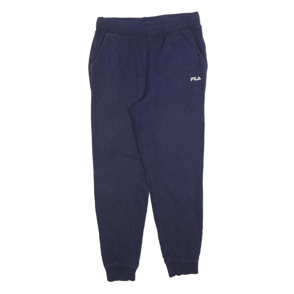 FILA Mens Joggers Blue M W30 L28 Slim Tapered Cotton Blend Casual Style
