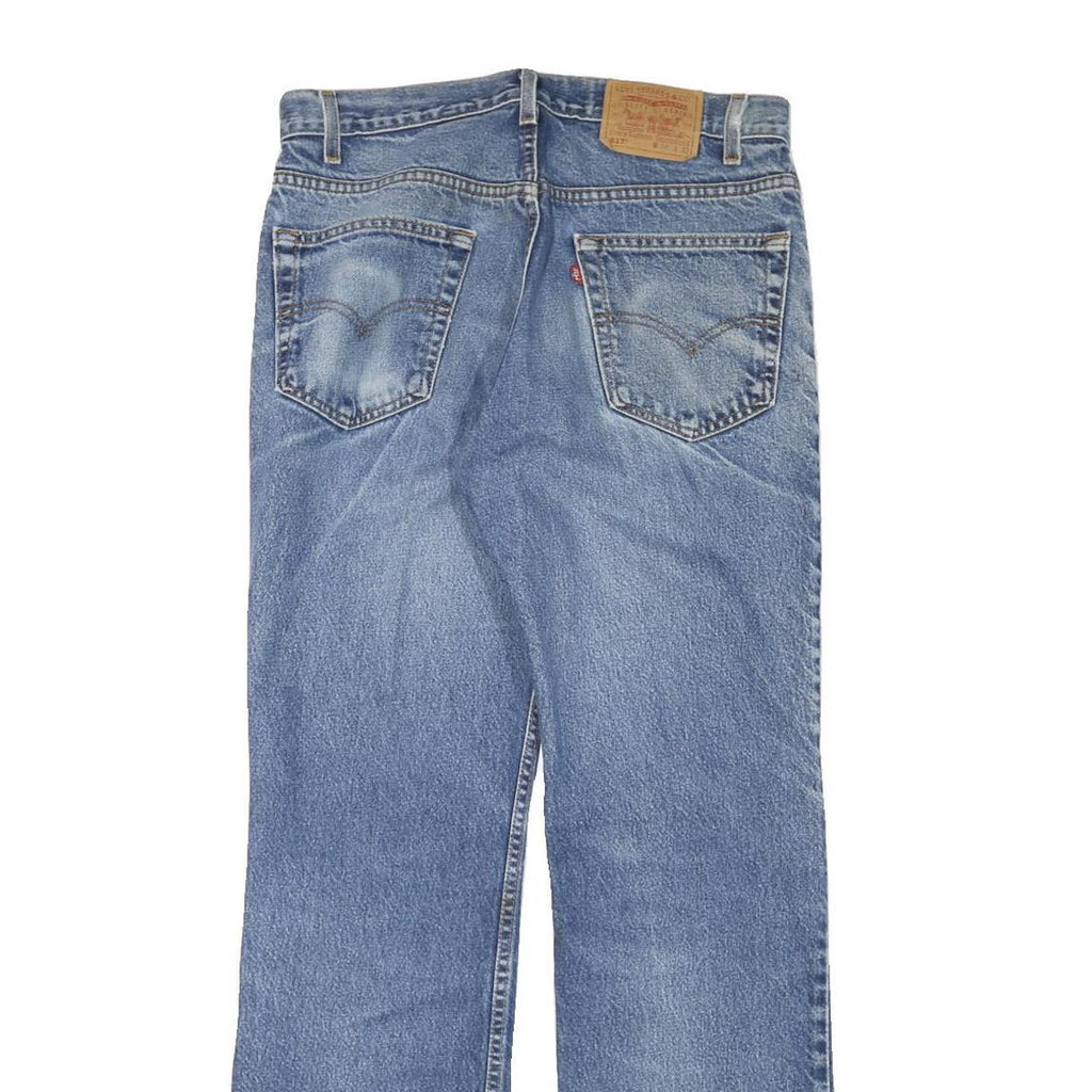 LEVI'S Mens Regular Blue Denim Stone Wash W32 L31 Classic Zip Closure Jeans