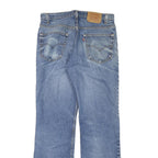 LEVI'S Mens Regular Blue Denim Stone Wash W32 L31 Classic Zip Closure Jeans