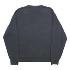 ADIDAS Mens Black Crew Neck Sweatshirt L Nike Logo Cotton Blend Casual