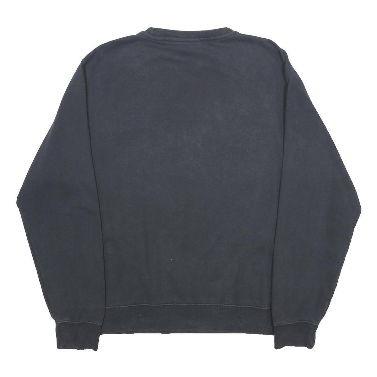 ADIDAS Mens Black Crew Neck Sweatshirt L Nike Logo Cotton Blend Casual