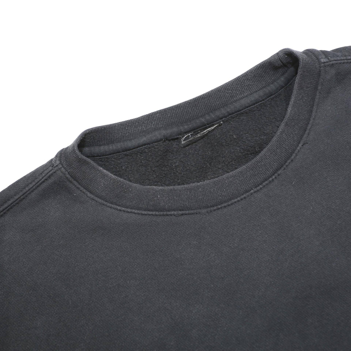 ADIDAS Mens Black Crew Neck Sweatshirt L Nike Logo Cotton Blend Casual