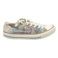 CONVERSE Chuck Taylor Womens Low Top Trainers Canvas UK 4.5 Beige Floral Print