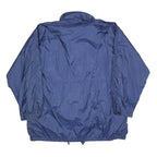 MASTER Mens Blue & Pink Zip Jacket XL Polyester Blend Plain Windbreaker Casual