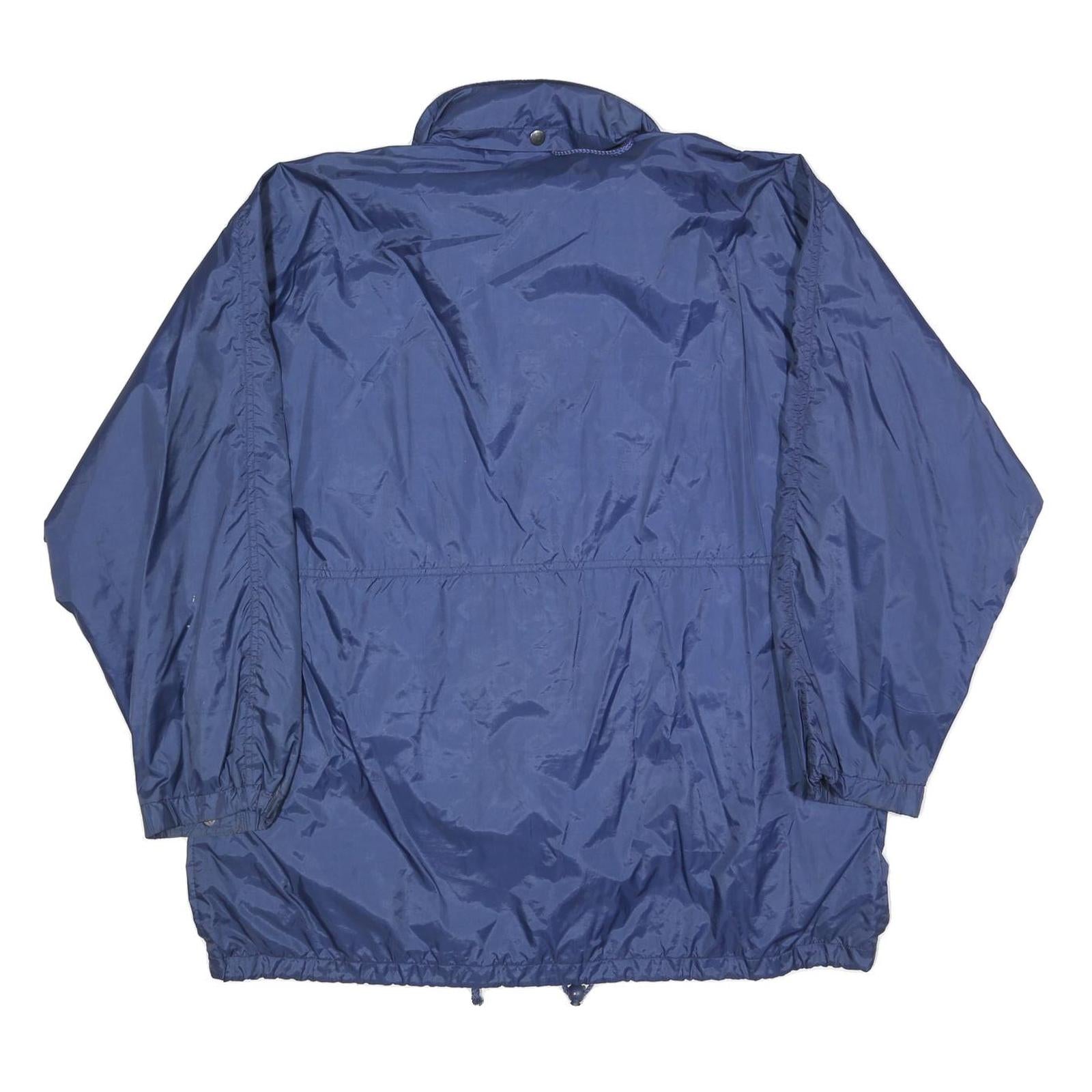 MASTER Mens Blue & Pink Zip Jacket XL Polyester Blend Plain Windbreaker Casual