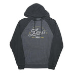 LEVI'S Mens Black & Grey Hoodie M Cotton Blend Casual Pullover Drawstring