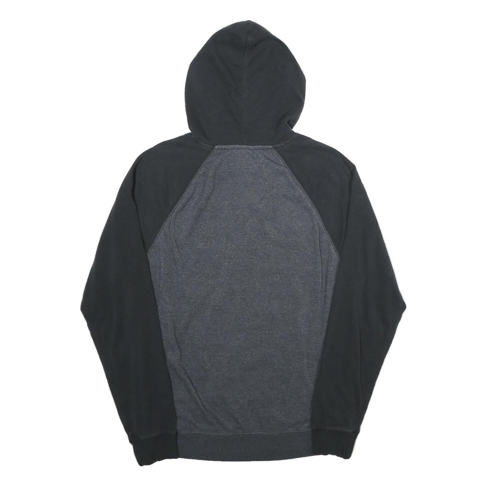 LEVI'S Mens Black & Grey Hoodie M Cotton Blend Casual Pullover Drawstring