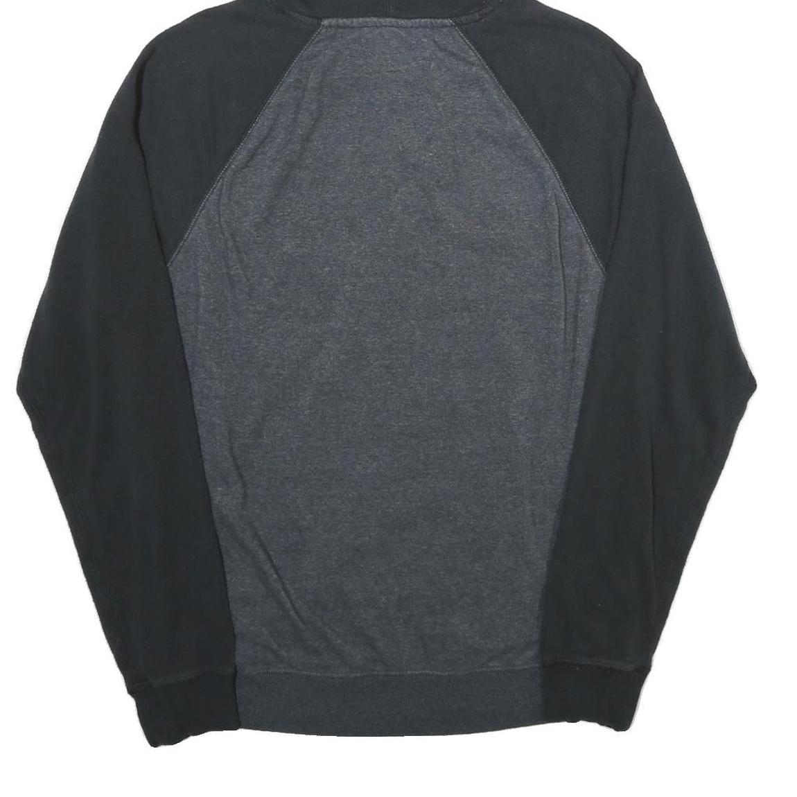 LEVI'S Mens Black & Grey Hoodie M Cotton Blend Casual Pullover Drawstring