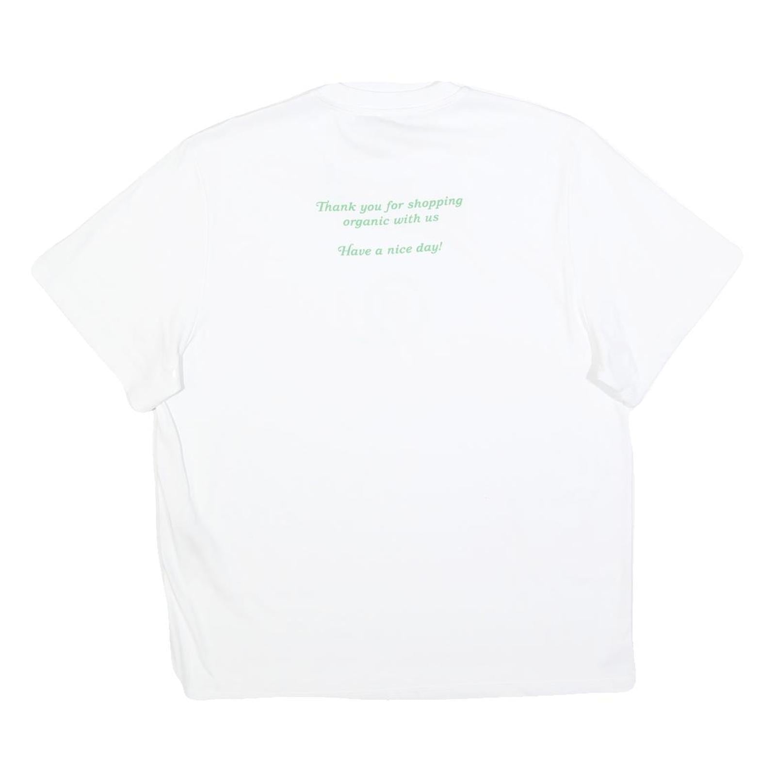 STELLA MCCARTNEY Womens White Organic Cotton Blend Graphic T-Shirt XS Short