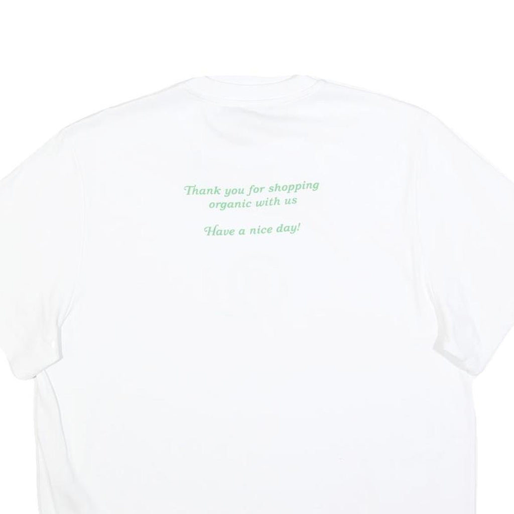 STELLA MCCARTNEY Womens White Organic Cotton Blend Graphic T-Shirt XS Short