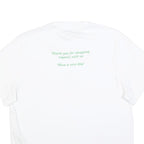 STELLA MCCARTNEY Womens White Organic Cotton Blend Graphic T-Shirt XS Short