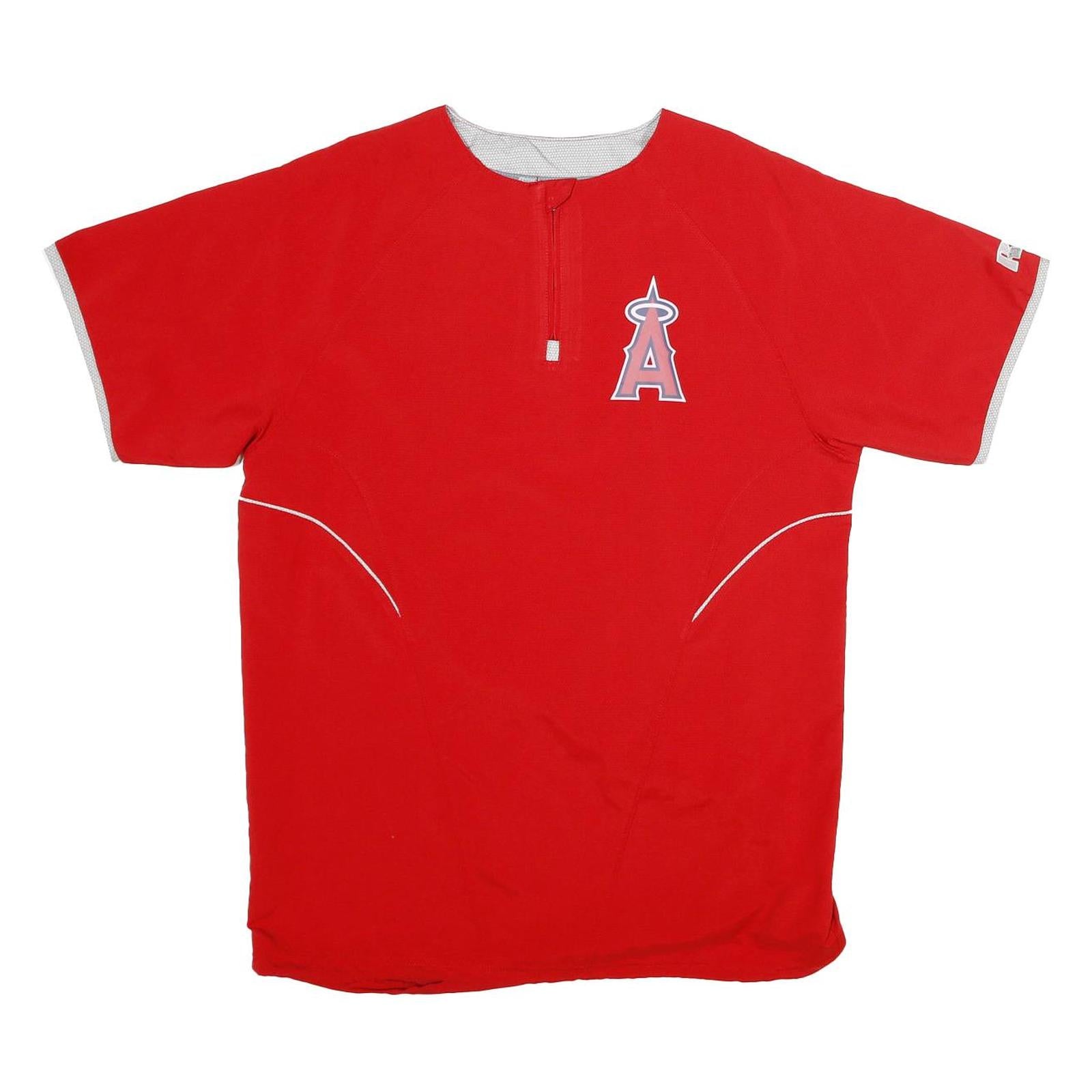 RUSSELL ATHLETIC Mens Red Athletic T-Shirt S Short Sleeve Round Neck Sportswear