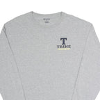 CHAMPION Mens Grey Trine Thunder Graphic Long Sleeve Crew Neck XL Cotton T-Shirt