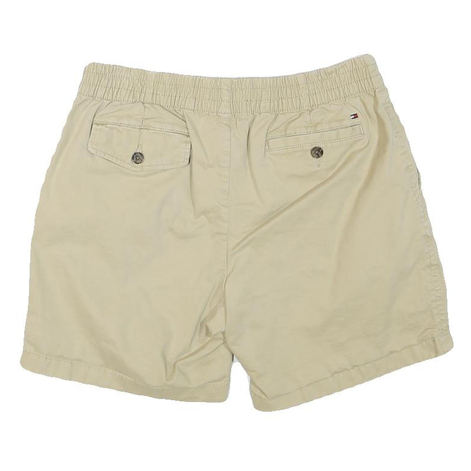 TOMMY HILFIGER Mens Shorts Beige Casual Plain M W30 Elastic Waistband