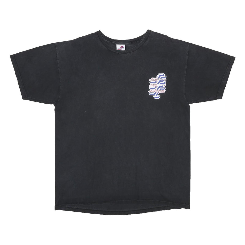 SANTA CRUZ Mens Black Graphic T-Shirt L Short Sleeve Crew Neck Skate Style
