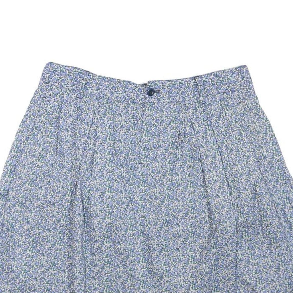 GAP Womens Blue Floral Mini Cotton Blend Skirt UK 6 Lightweight Comfortable