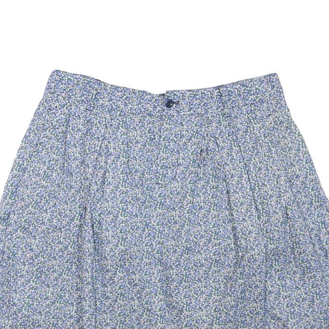 GAP Womens Blue Floral Mini Cotton Blend Skirt UK 6 Lightweight Comfortable