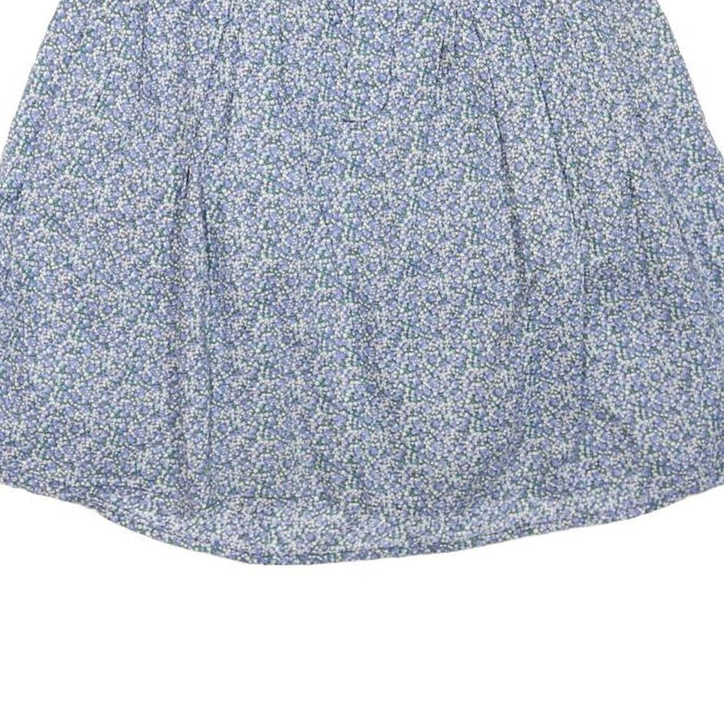 GAP Womens Blue Floral Mini Cotton Blend Skirt UK 6 Lightweight Comfortable