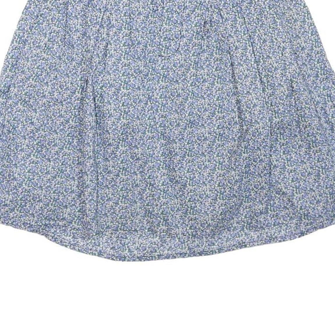GAP Womens Blue Floral Mini Cotton Blend Skirt UK 6 Lightweight Comfortable