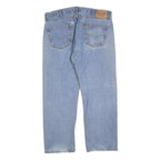 LEVI'S 505 Mens Jeans Blue Regular Straight Denim Medium W38 L29 Classic Fit Zip