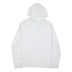 REEBOK Mens White Pullover XL Hoodie Cotton Blend Casual Sweatshirt