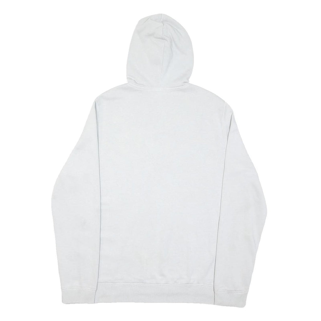 REEBOK Mens White Pullover XL Hoodie Cotton Blend Casual Sweatshirt