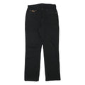 WRANGLER Mens Black Cotton Blend Regular Straight Trousers W28 L27 Classic Zip