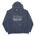 DICKIES Mens Navy Blue Hoodie 2XL Cotton Blend Pullover Graphic Print