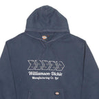 DICKIES Mens Navy Blue Hoodie 2XL Cotton Blend Pullover Graphic Print